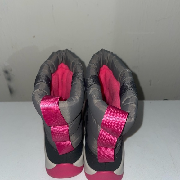 Sorel Childrens Whitney ll Puffy MID Waterproof Boots In Quarry/pink Sz 11 - Picture 9 of 14